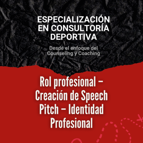 Clase 14: Rol Profesional - Speech - Pitch - Identidad profesional